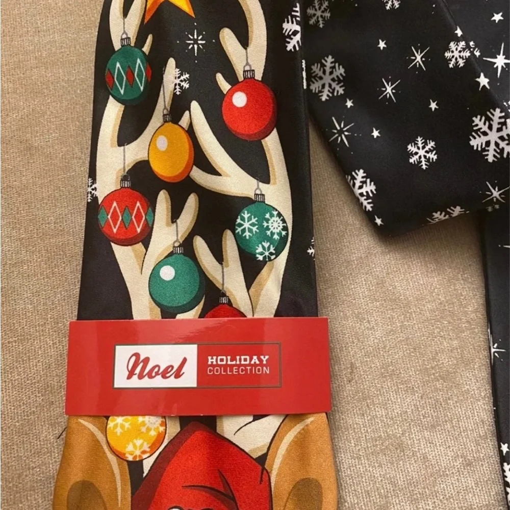 3 new men’s Christmas tie holiday neck tie gift